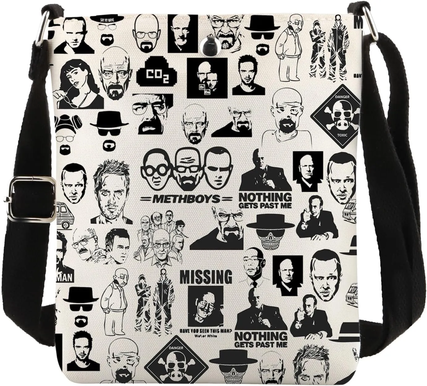 PWHAOO TV Show Inspired Gift TV Show Fan Crossbody Bag TV Show Themed Fans Travel Bag Cosplay Merch