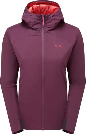 Rab Women's Xenair Alpine Flex Jacket - Hooded Synthetic Insulated Coat for Hiking & Mountaineering
