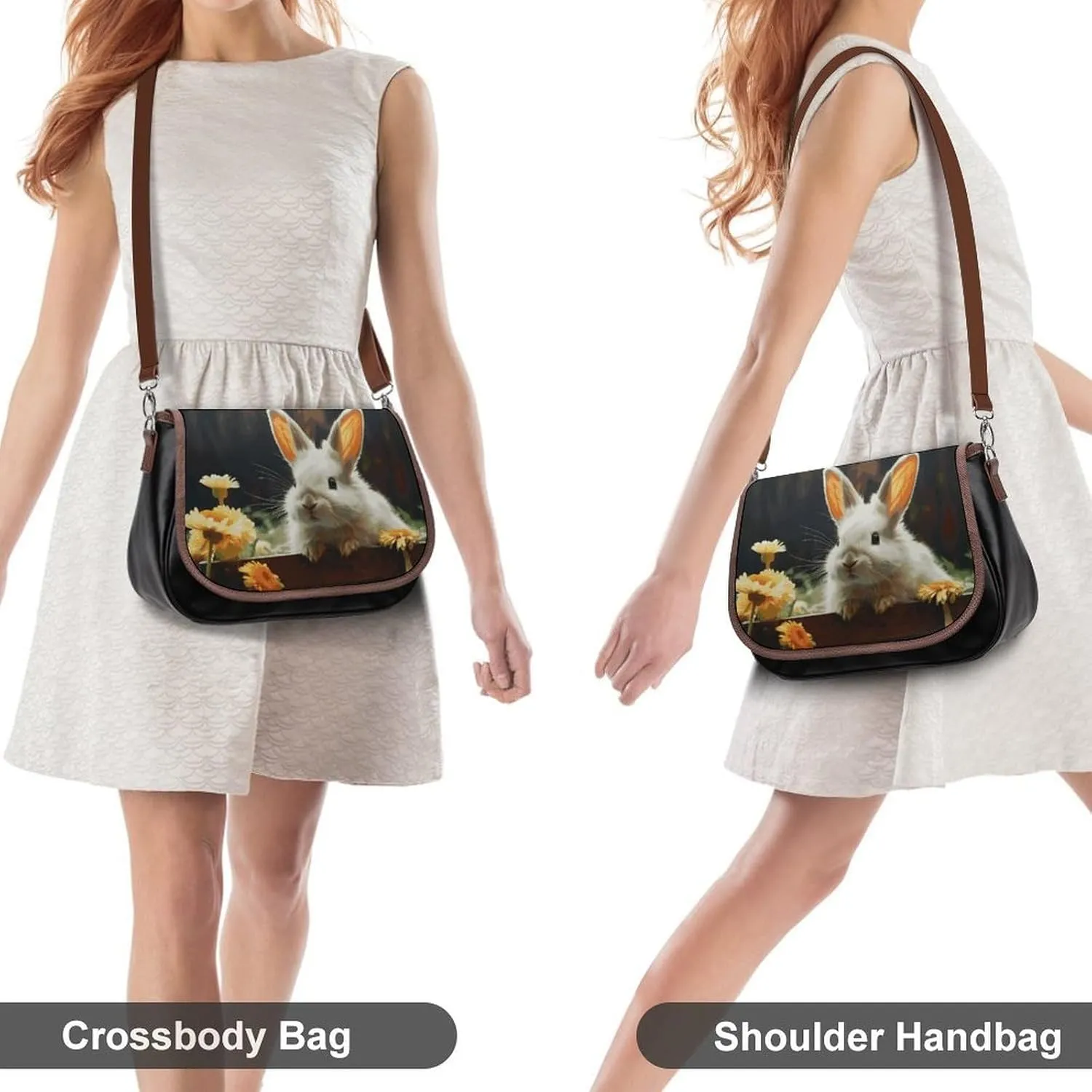Rainbow Color Stripe Crossbody Bags for Women Travel Shoulder Bag Small Leather Cross Body Handbags