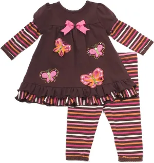 Rare Editions Baby Girls' Legging Set