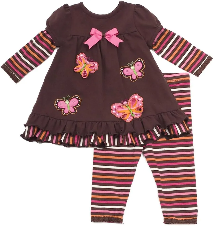 Rare Editions Baby Girls' Legging Set