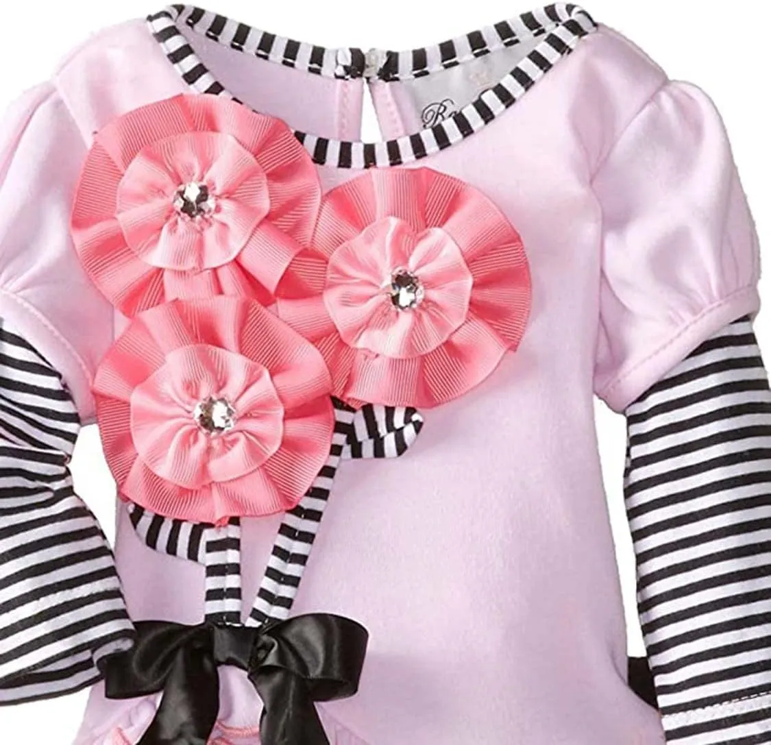 Rare Editions Baby-Toddler-Little Girls Fashion Knit Top and Pants Set