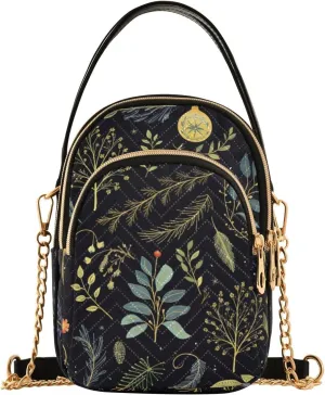 Red and Green Tomato Womens Shoulder Purse, Crossbody Bag with Strap, Fall Crossbody Purse