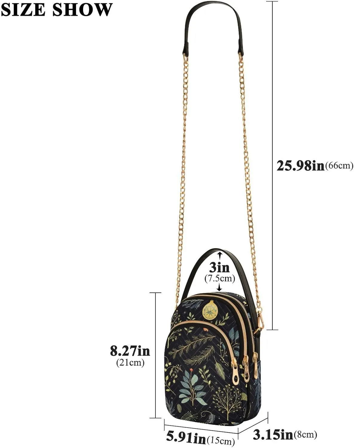 Red and Green Tomato Womens Shoulder Purse, Crossbody Bag with Strap, Fall Crossbody Purse