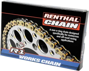 Renthal 420 R-1 Works Chain 420x120 for Kawasaki KDX80 1982-1983