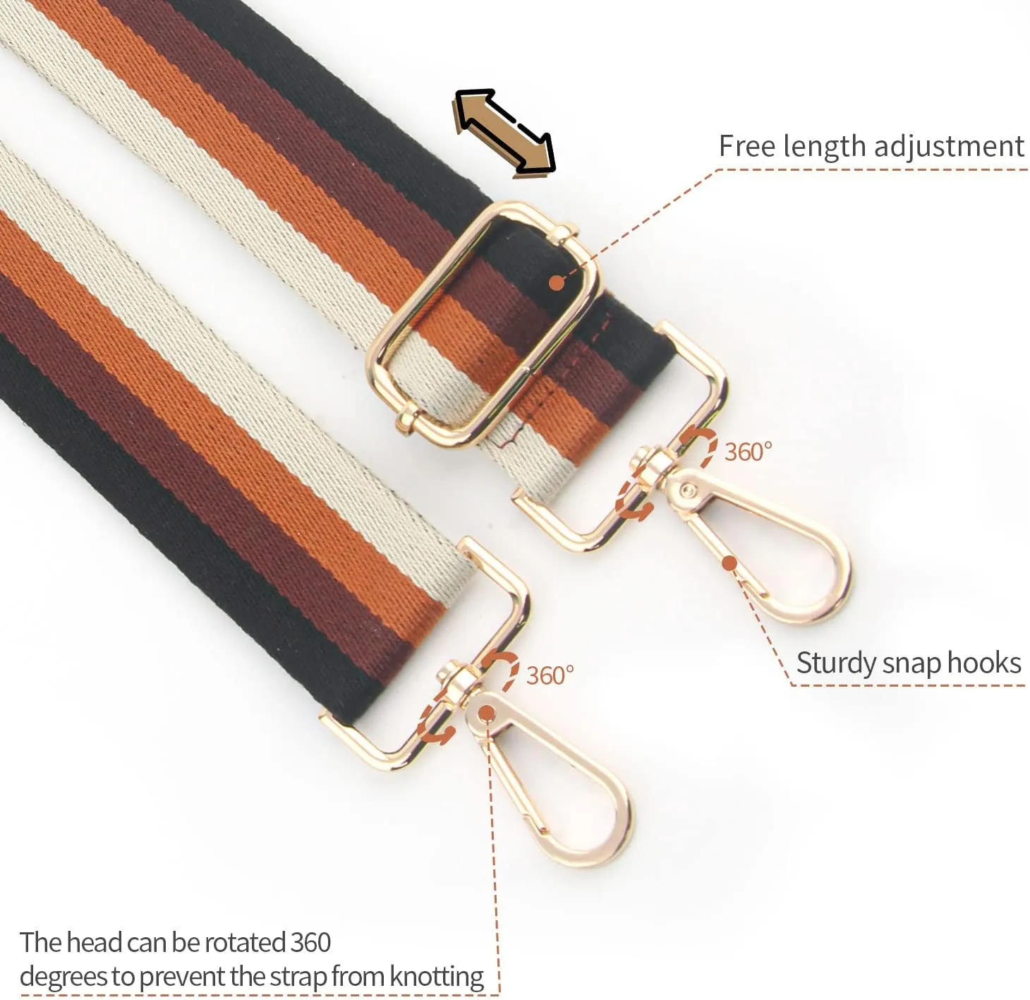 Replacement Purse Strap,Wide Adjustable Crossbody Straps for Handbags