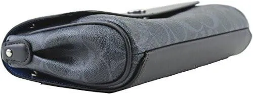 Reversible Crossbody In Signature Coated Canvas Style F59534 Sv Denim Midnight