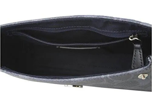 Reversible Crossbody In Signature Coated Canvas Style F59534 Sv Denim Midnight