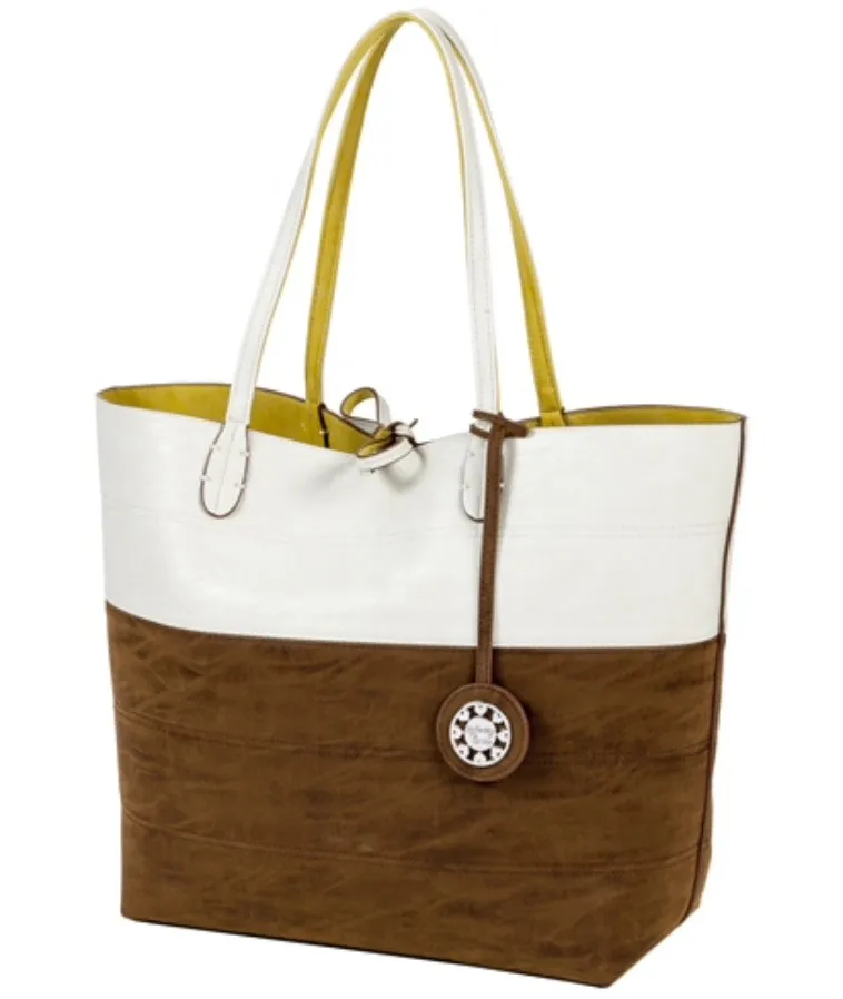 Reversible Value for money Tote Colorblock Price guarantee