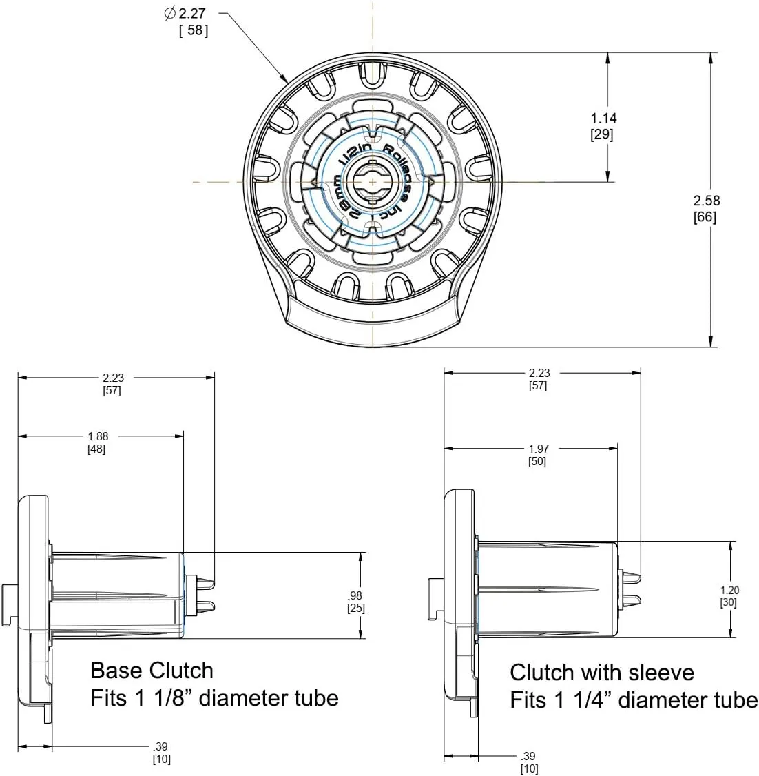Rollease Skyline SL15 Roller Shade Clutch White