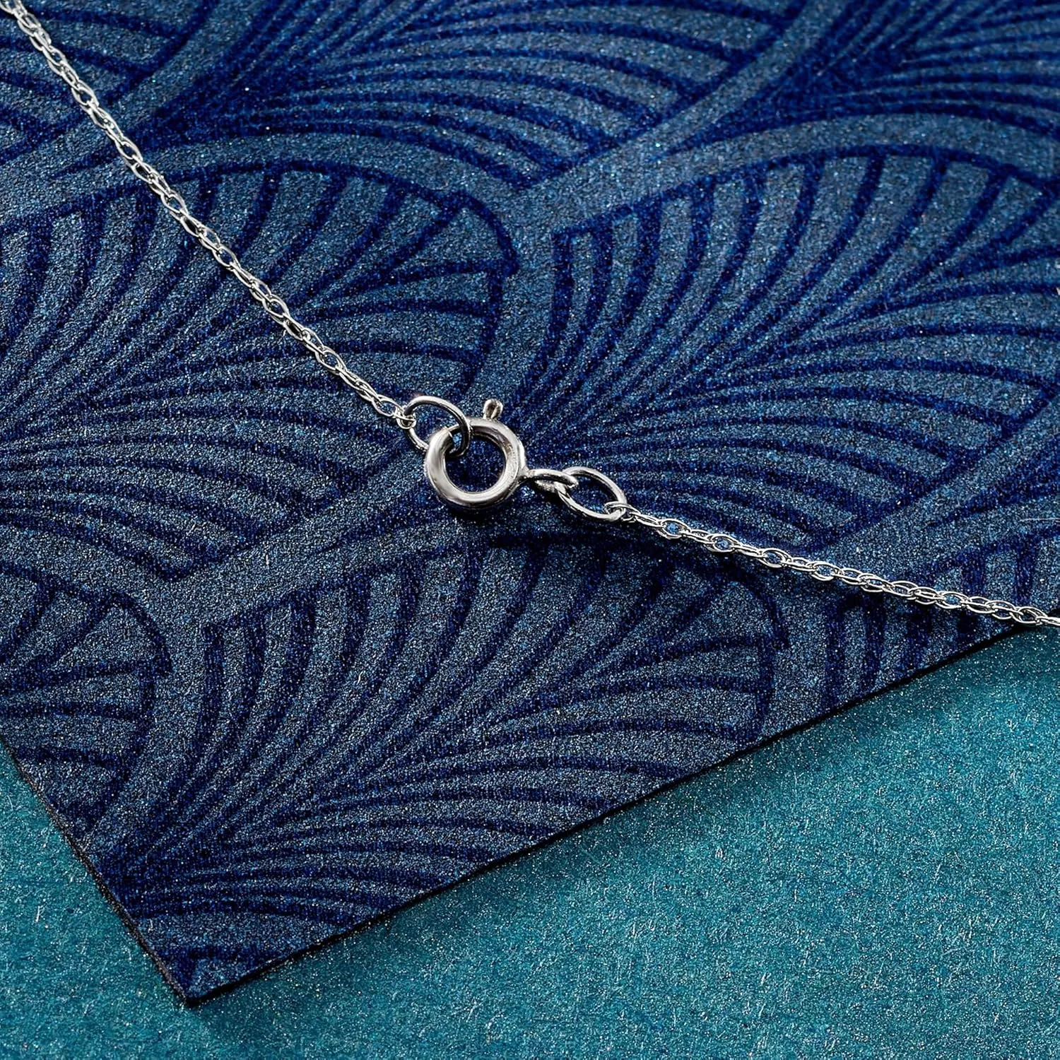 Ross-Simons 0.7mm 14kt White Gold Rope-Chain Necklace