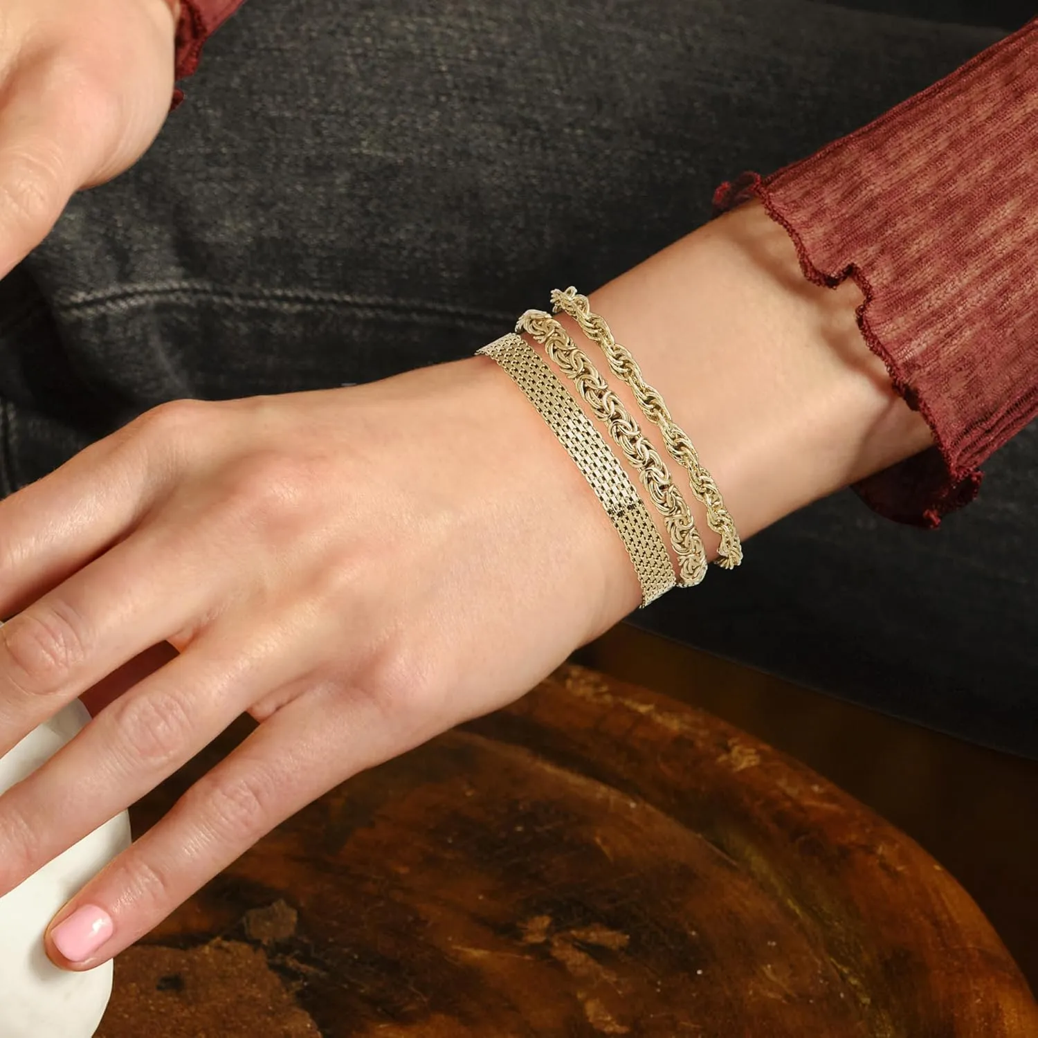 Ross-Simons Jewelry Set: 3 Link Bracelets