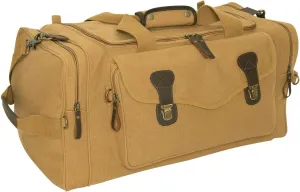 Rothco Canvas Long Weekend Bag (Coyote Brown)