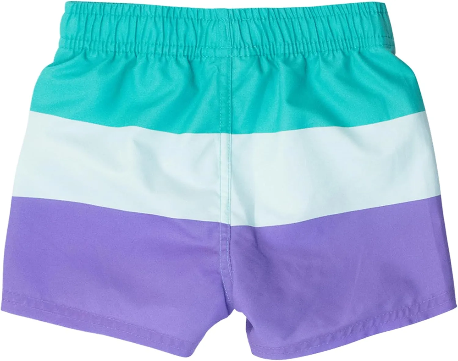 RUGGEDBUTTS Boys UPF50  Sun Protection Striped Color Block Swim Trunks