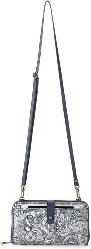 Sakroots Artist Circle Smartphone Crossbody in Eco Twill, Detachable Wristlet Strap