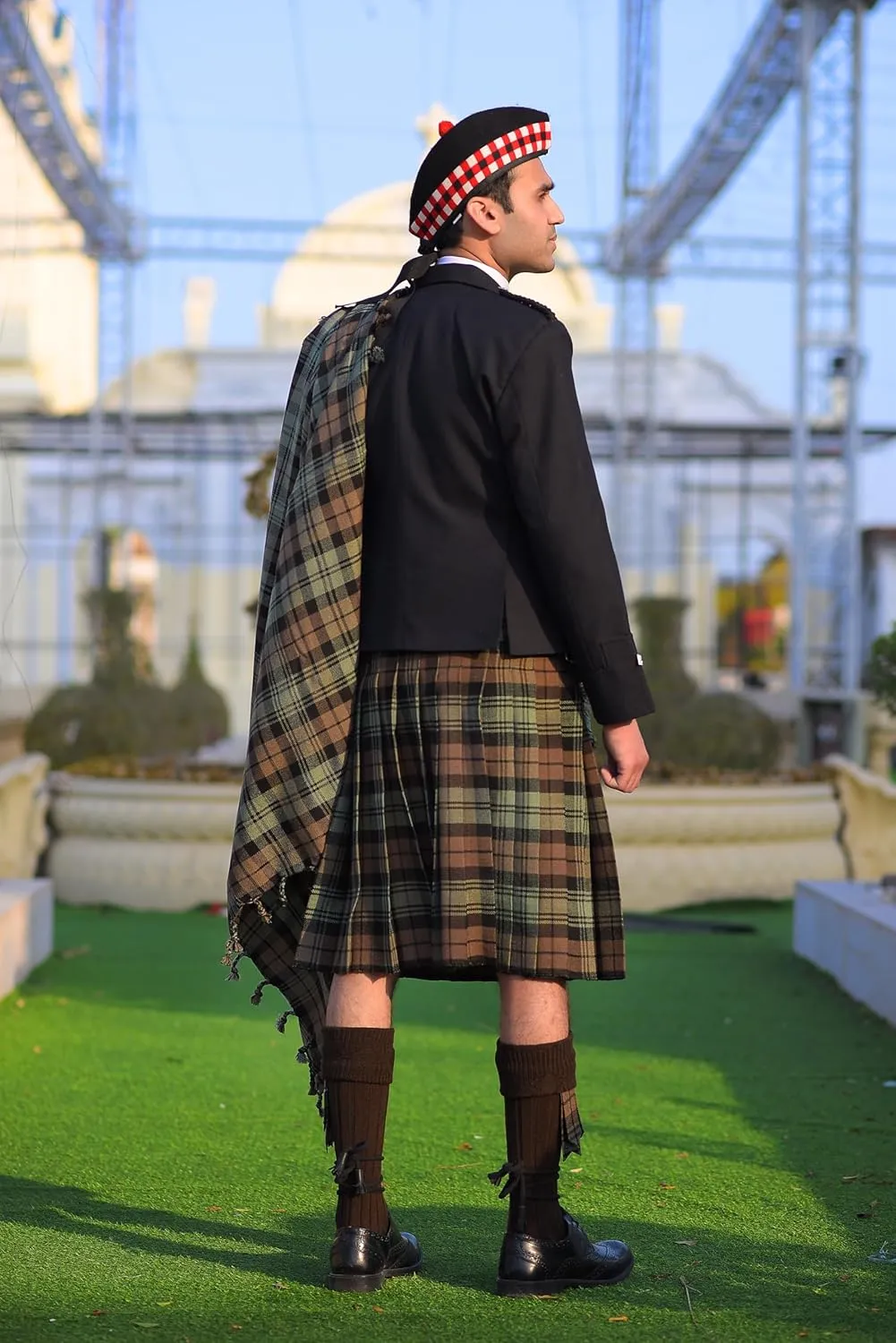 Scottish Men's Kilt Tartan Fly Plaid