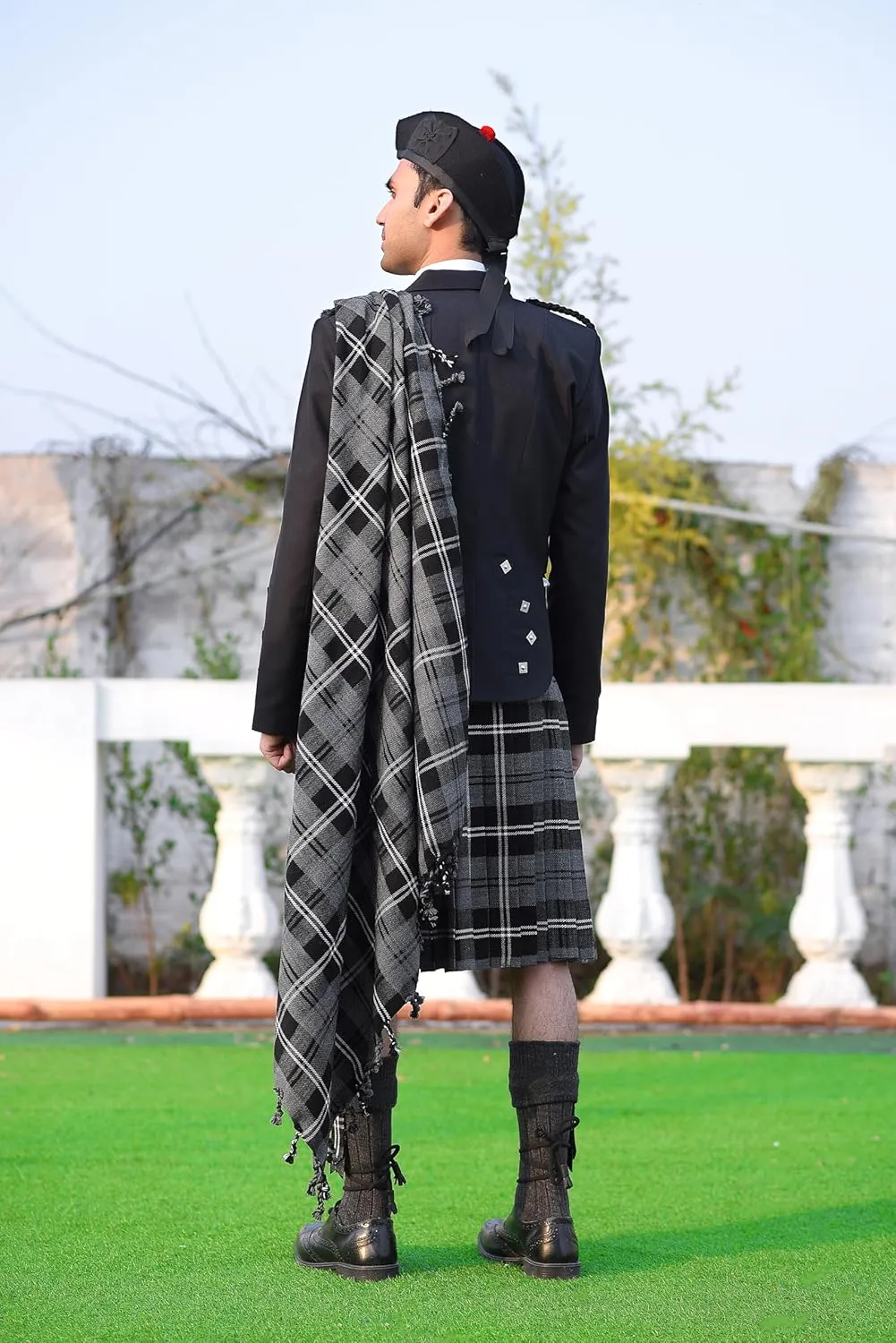 Scottish Men's Kilt Tartan Fly Plaid