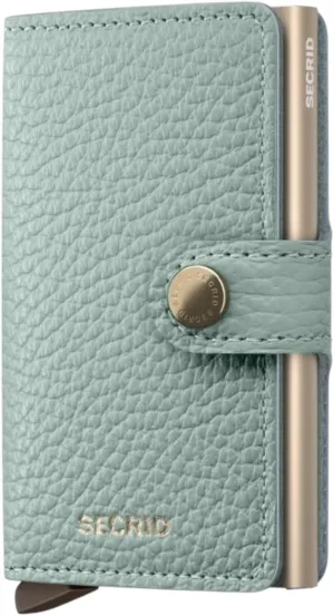 Secrid Pebble Mini Wallet, Green, 10,2 cm x 6,3 cm x 0,8 cm, Modern, Green, 10,2 cm x 6,3 cm x 0,8 cm, Modern