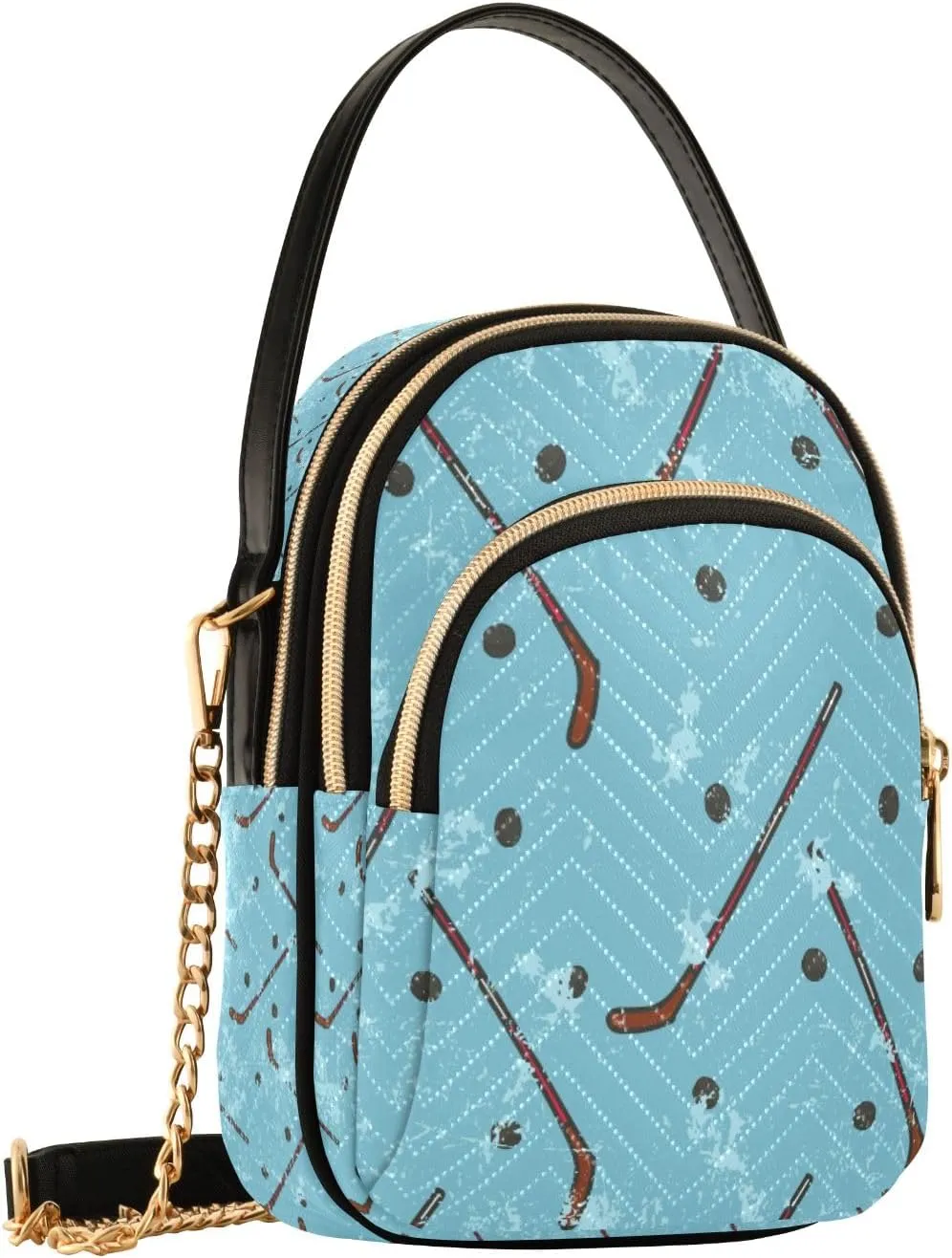 senya Pink Black Leopard Crossbody Handbags for Women Casual Leather Shoulder Phone Purse