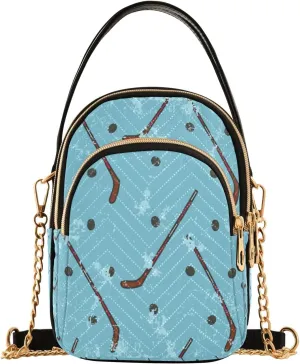 senya Pink Black Leopard Crossbody Handbags for Women Casual Leather Shoulder Phone Purse