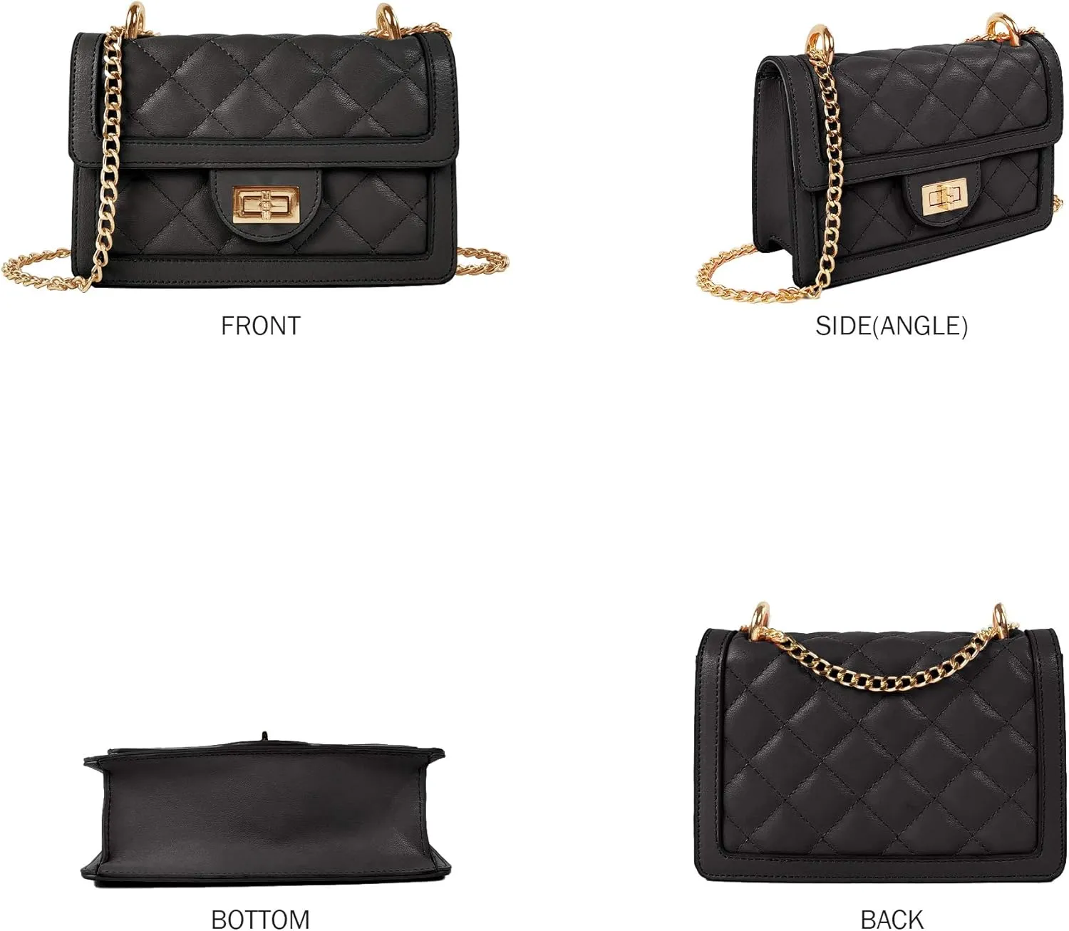 SG SUGU Small Quilted Crossbody Bag, Trendy Designer Mini Shoulder Bag, Phone Wallet Purse for Women