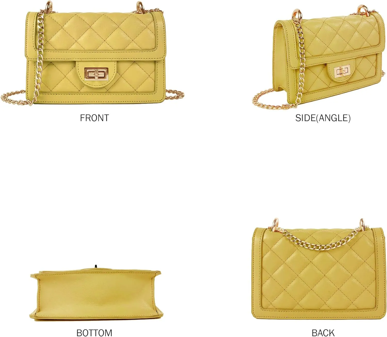 SG SUGU Small Quilted Crossbody Bag, Trendy Designer Mini Shoulder Bag, Phone Wallet Purse for Women