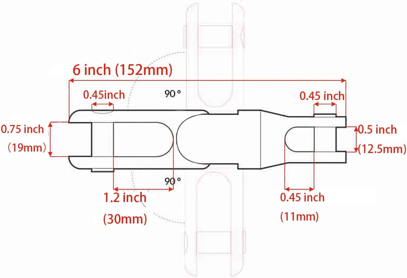 SHENGHUISS Heavy Duty Boat Anchor Chain Swivel Connector 316 Stainless SteelMulti-Directional Anchor Roller (2 Sizes)