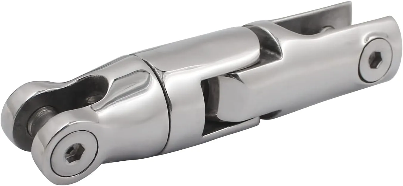 SHENGHUISS Heavy Duty Boat Anchor Chain Swivel Connector 316 Stainless SteelMulti-Directional Anchor Roller (2 Sizes)