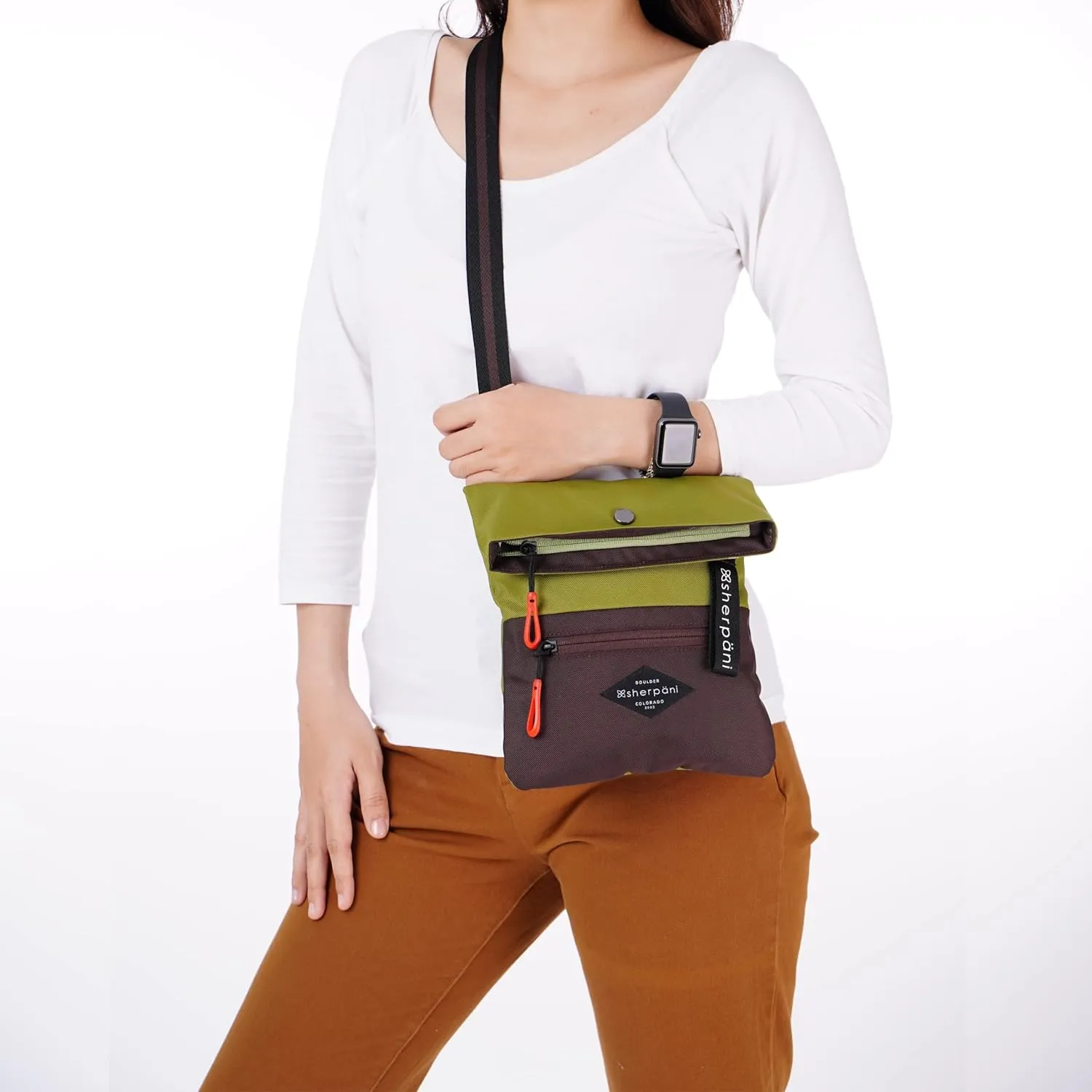 Sherpani Pica, Small Crossbody Purse, Nylon Crossbody Bag, Lightweight Cross Body Bag, Shoulder Bag, Purses for Women, Travel Bag, RFID Protection (Cactus)