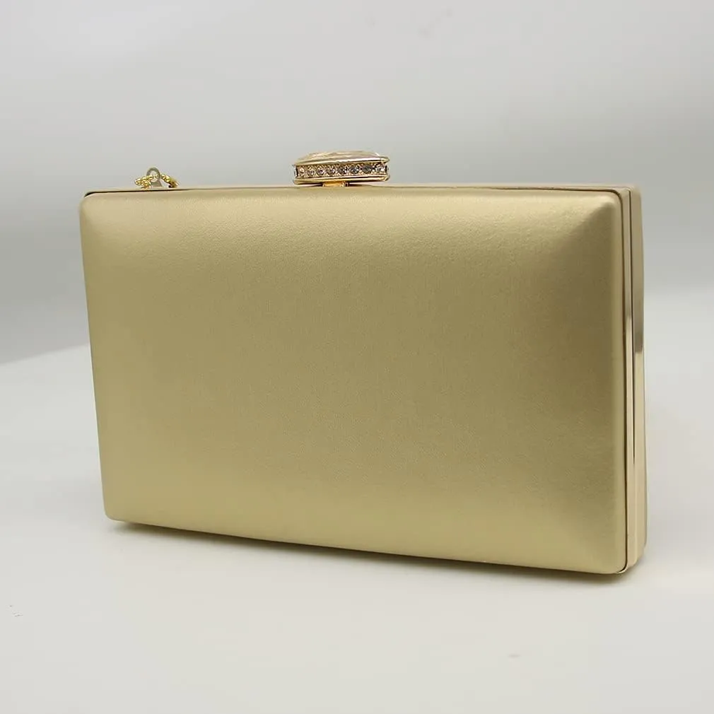 Shiiriin Women's 3D Floral Pearl Clutch Purse perfect for Bridal, Wedding, evening and Parties