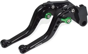 Short Brake Clutch Lever Set Compatible with CFMOTO Ibex 450 Ibex 800/ E/T/S, CNC Aluminum Alloy Made (Green)