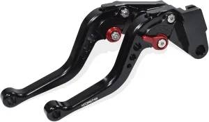 Short Brake Clutch Lever Set Compatible with CFMOTO Ibex 450 Ibex 800/ E/T/S, CNC Aluminum Alloy Made (Red)