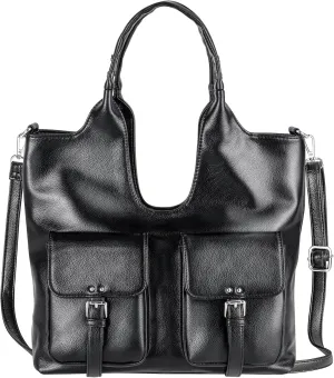 Shoulder Bag for Women, Black Toto Bags with Zipper Closure (#Black)