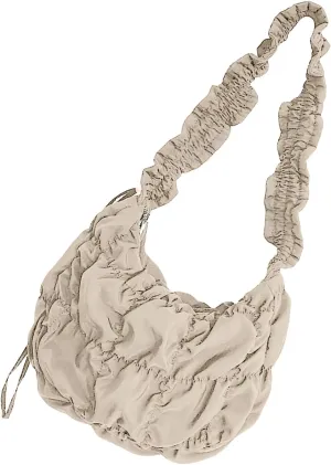 Shoulder Bags，Women Bag Large Capacity Crossbody Bag Pleated Clouds Bag Solid Color Shoulder Bag Shopping Bag for Everyday Daily