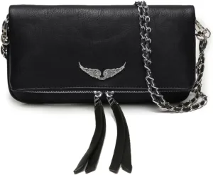 Shoulder Chain Crossbody Bag, Fashion Simple Women's Bag, Shoulder Leather Bag (Black)