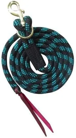 Showman 8' Nylon Pro Braid Lead Rope w/Removable Brass Snap