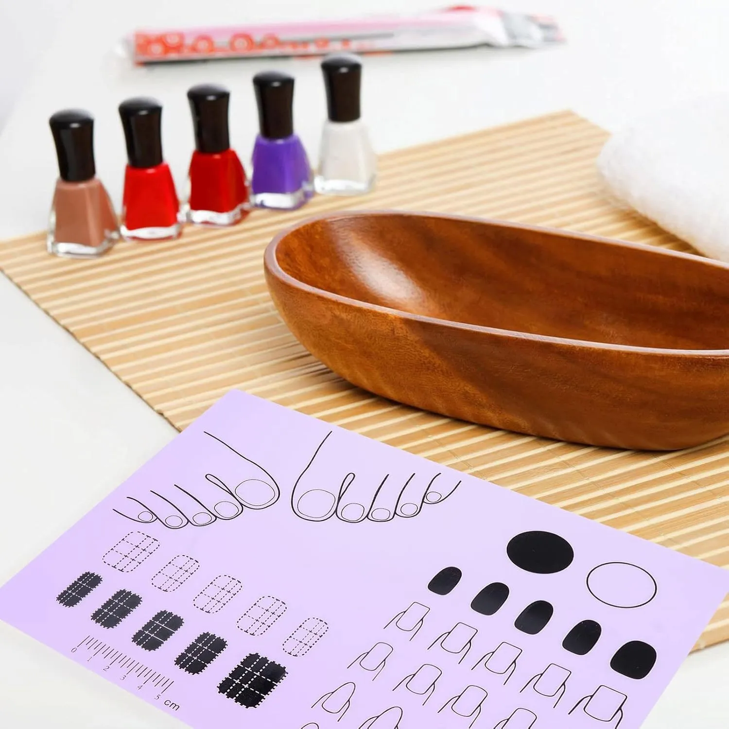 Silicone manicure pad acrylic nail mat fingernail mat Salon Manicure tool silicone manicure mat acrilico manicure tools acrylic nail practice mat coloring purple trainer