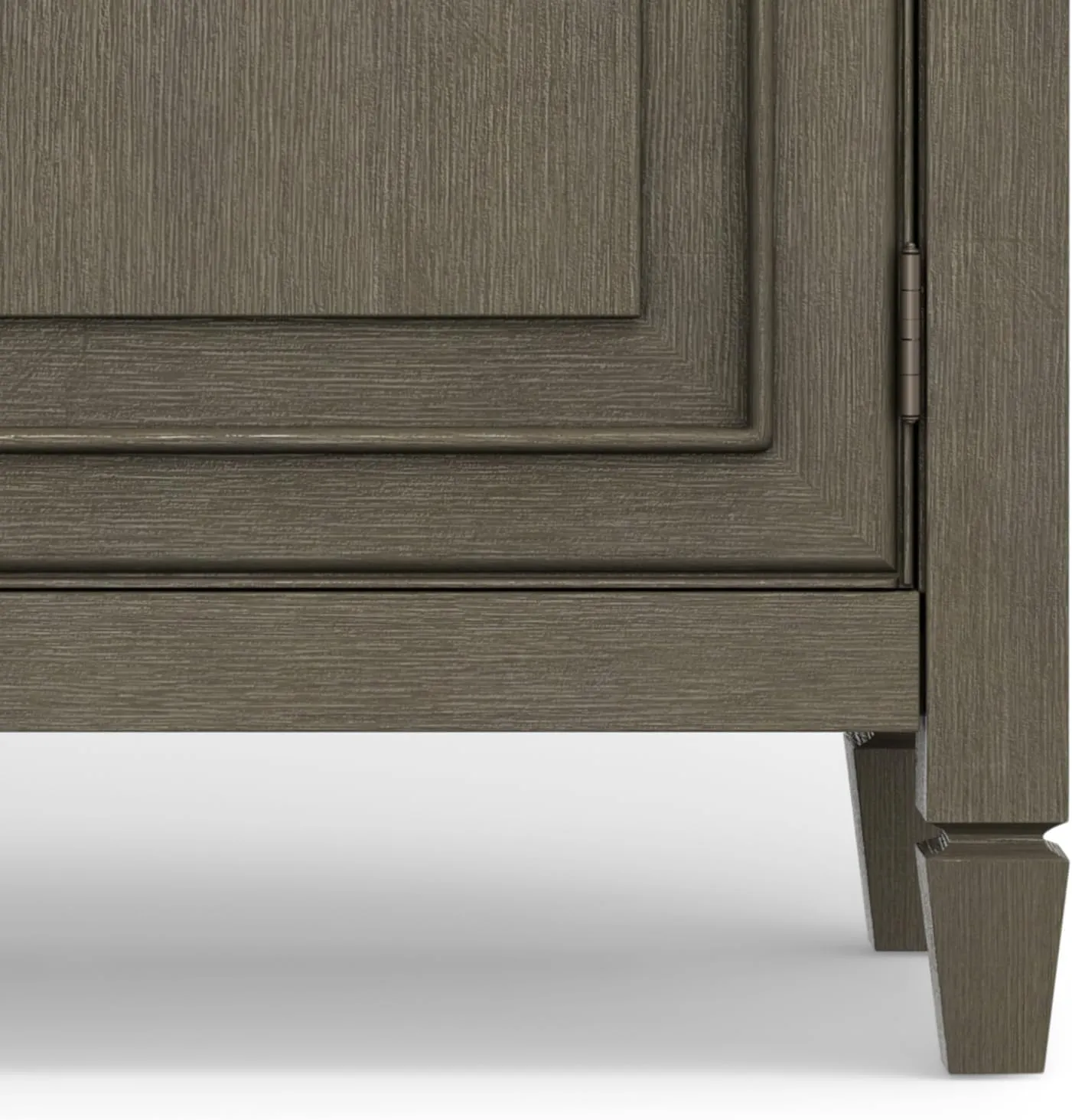 SIMPLIHOME Connaught 40-inch Wide Solid Wood Storage Cabinet in Farmhouse Grey for Entryway, Living Room or Bedroom, Organizer for Hats, Gloves, Shoes, Keys, Slim Design, Traditional Style