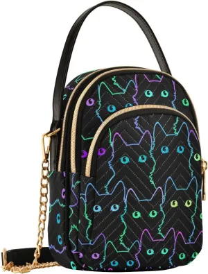 Small Cross body Bags for Women Quilted Crossbody Cell Phone Shoulder Purse Handbags Wallet Detachable Chain Bag
