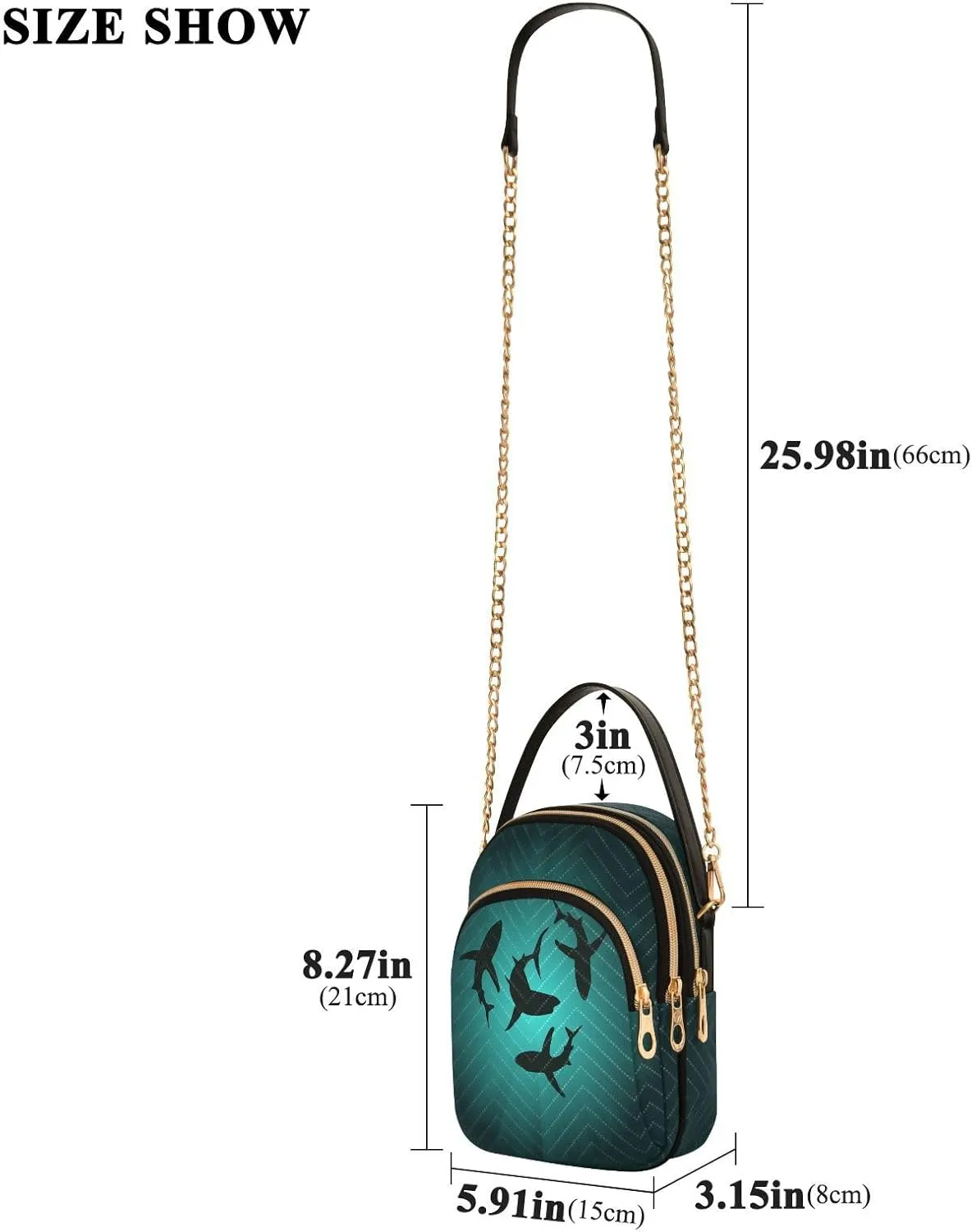 Small Cross body Bags for Women Quilted Crossbody Cell Phone Shoulder Purse Handbags Wallet Detachable Chain Bag