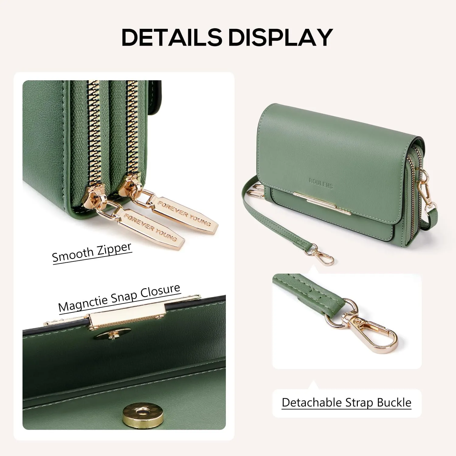 Small Crossbody Bag for Women,Cell Phone Purse Women's Shoulder Handbags Wallet Purse with Credit Card Slots
