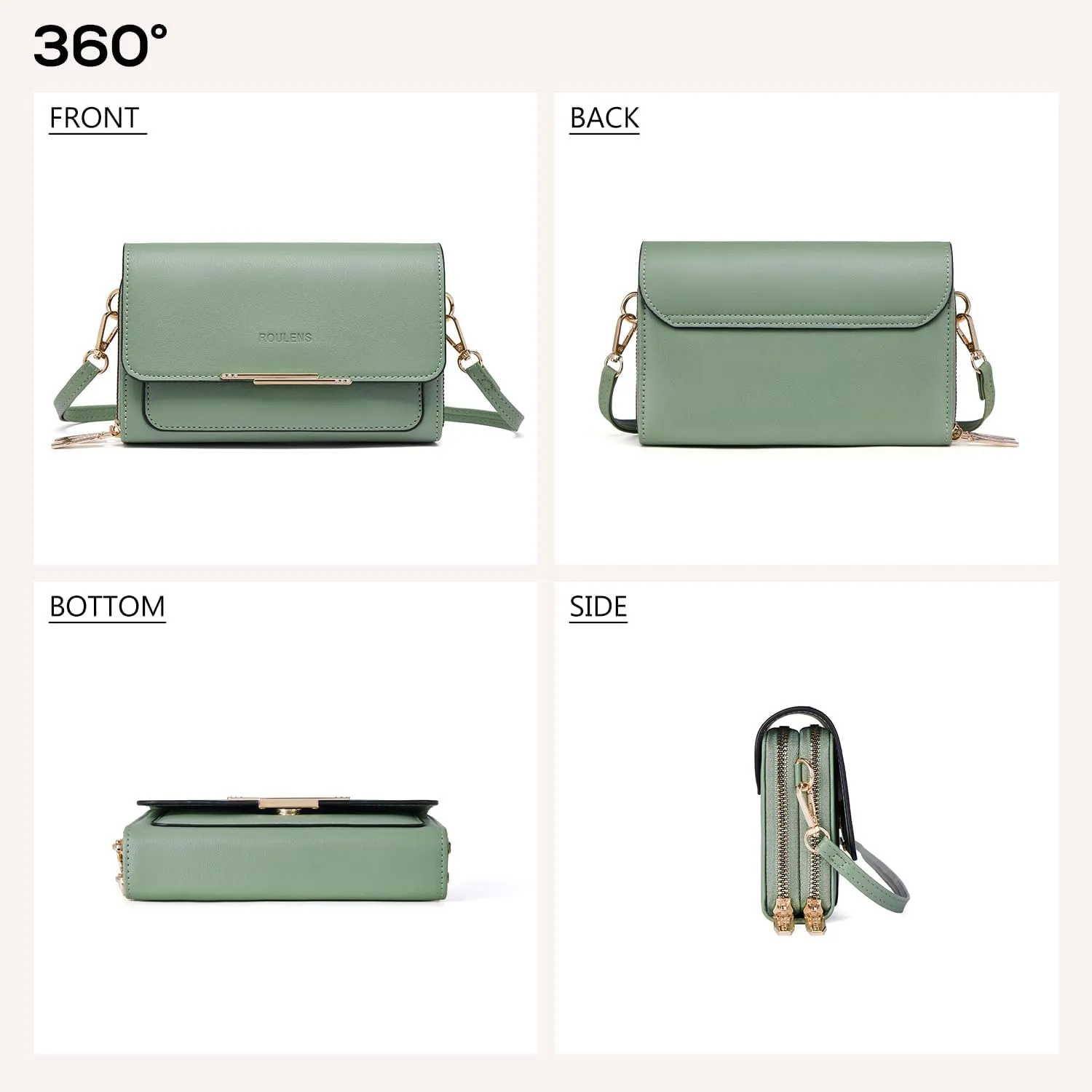Small Crossbody Bag for Women,Cell Phone Purse Women's Shoulder Handbags Wallet Purse with Credit Card Slots