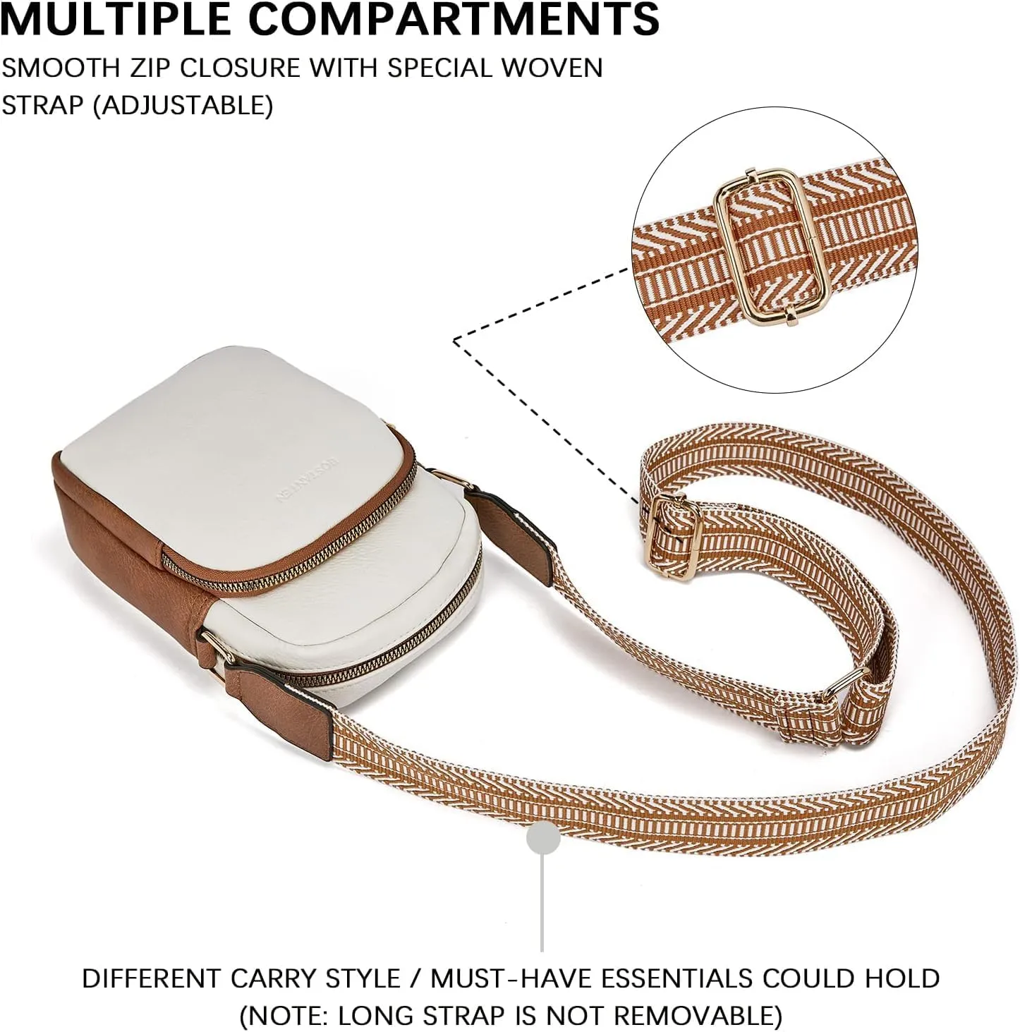Small Crossbody Bags for Women Designer Zip Cell Phone Purse Shoulder Handbags Wallet with Card Slots
