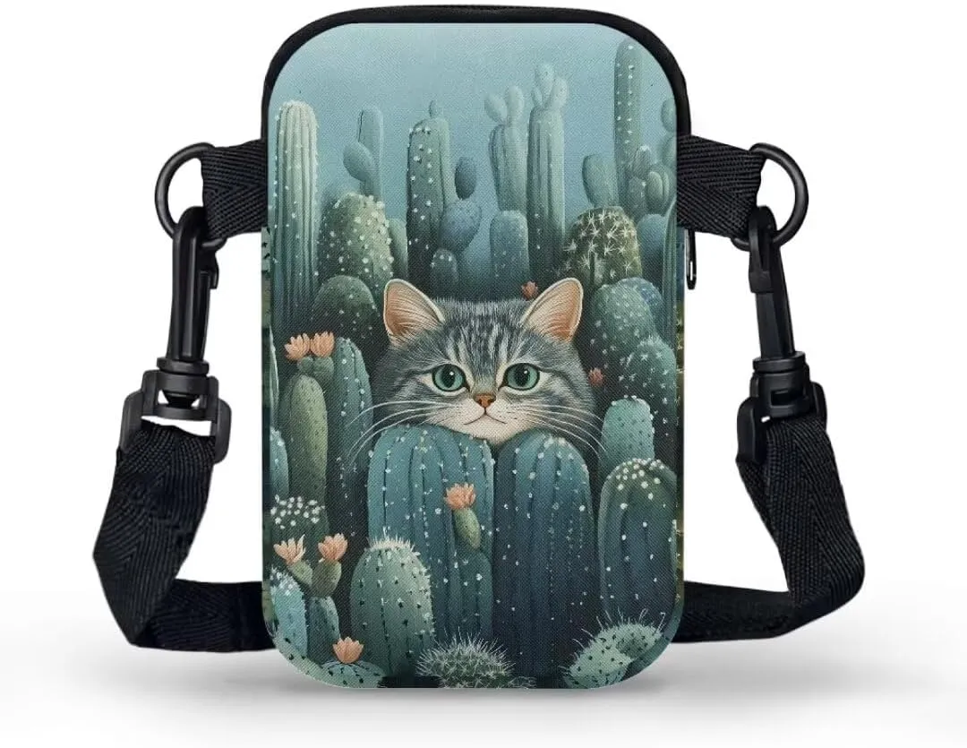 Small Crossbody Cell Phone Purse, Lightweight Mini Messenger Shoulder Handbag Wallet with Adjustable Strap