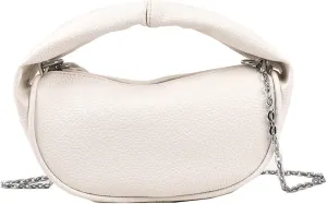 Small Shoulder Handbag for Women Fashion Mini Soft Crossbody Bag Lightweight Clutch Purse with Chain