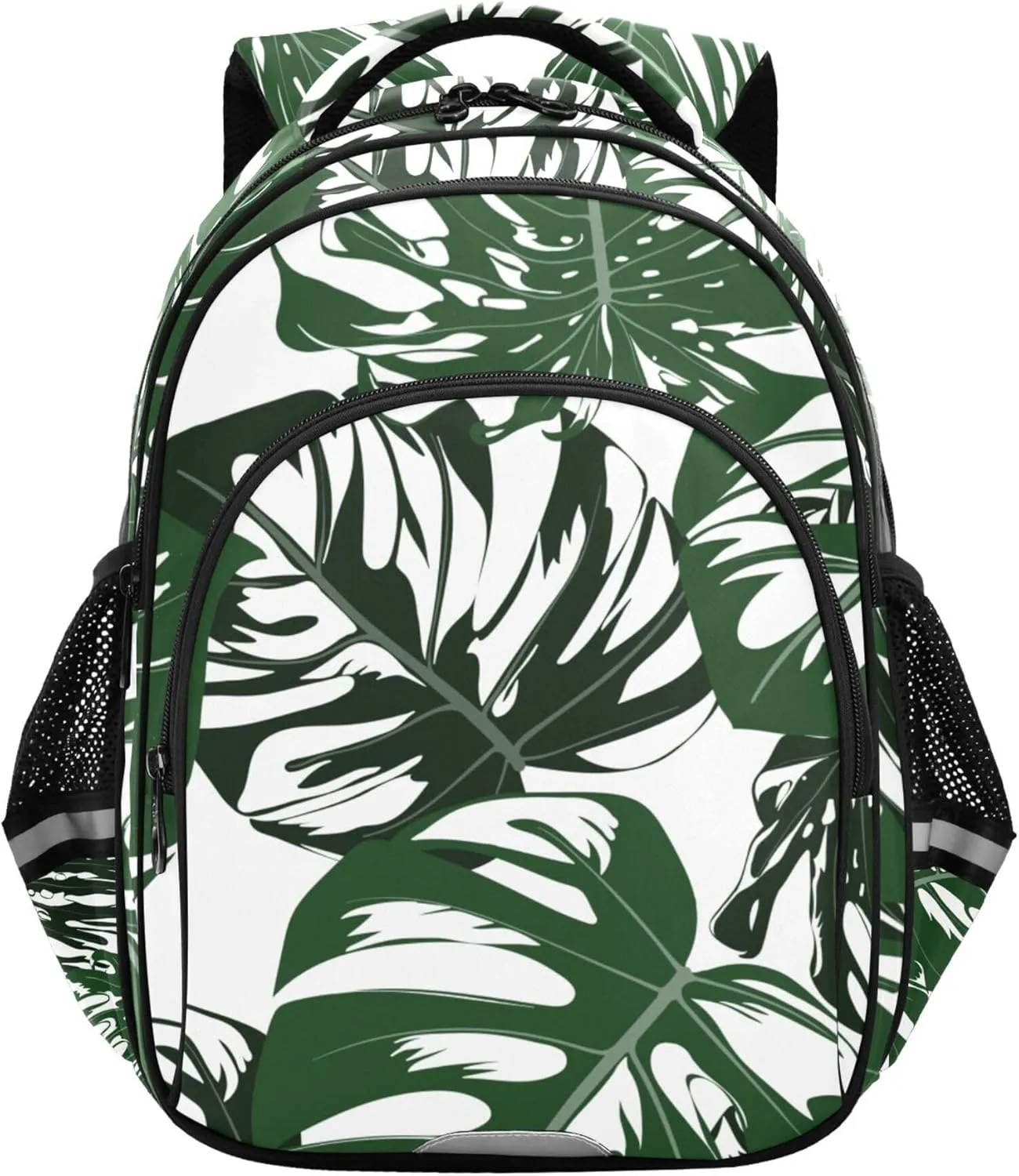 Small Travel Backpacks for Women Men - Casual Daypack Foliage Monstera Leaves Lightweight Laptop Backpack Durable Shoulder Bag