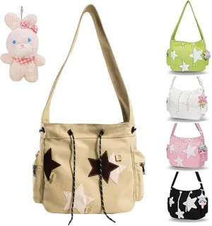 Solarix Bag, Solarix Crossbody Bag, Star Tote Hobo Bag, Large Capacity Corduroy Shoulder Bag, Cute Messenger Bag