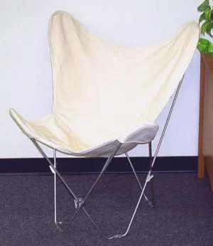 Solid Natural Color Canvas Butterfly Chair Cover Only