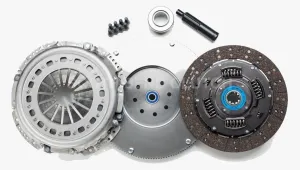 South Bend 1947-OK Organic Clutch Kit w/ Flywheel, Compatible with 00-05 Dodge 5.9L Diesel, NV5600 Transmission