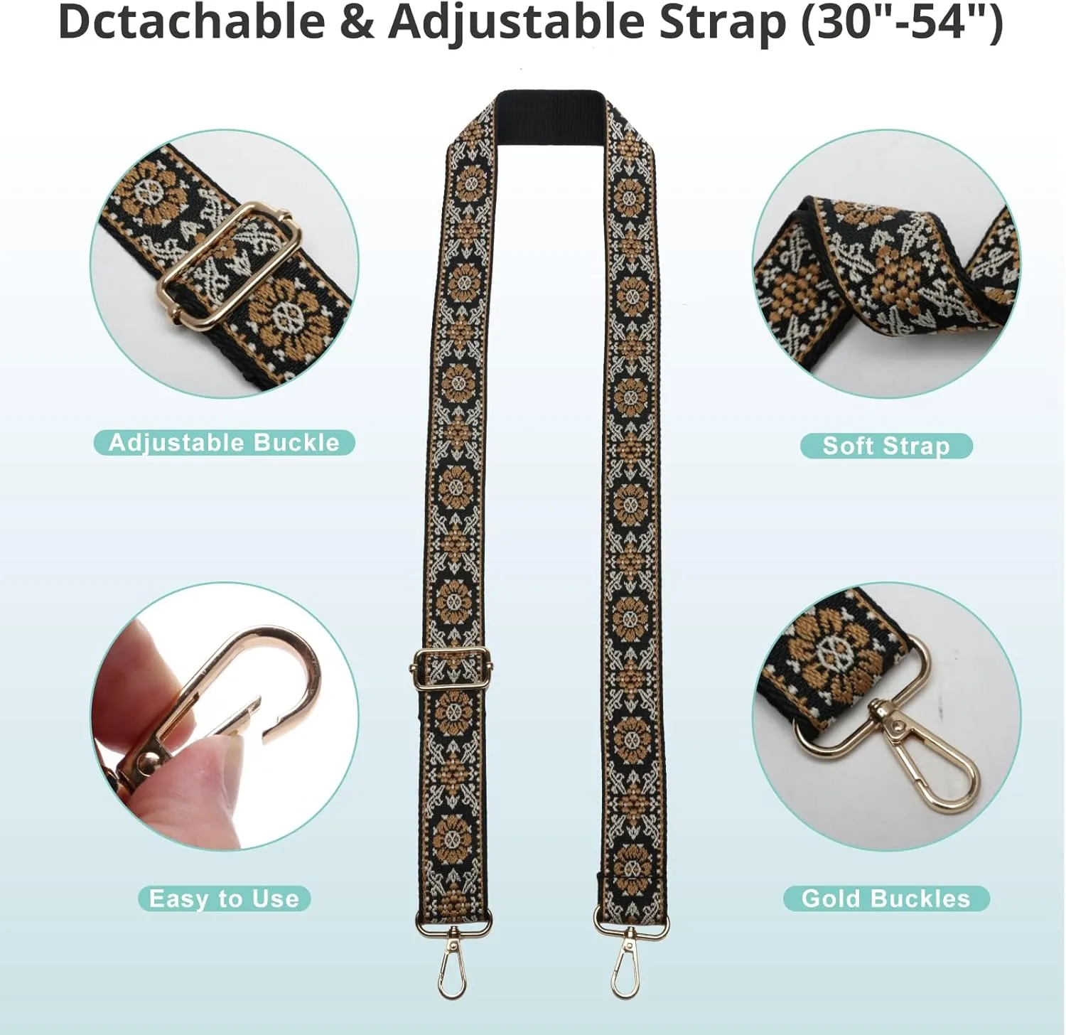 Stadium Approved Crossbody Purse for Women - Clear Stadium Bag for Sporting Events, Concerts